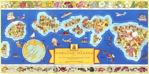 Map of Hawaii (471 Piece Wooden Jigsaw Puzzle)