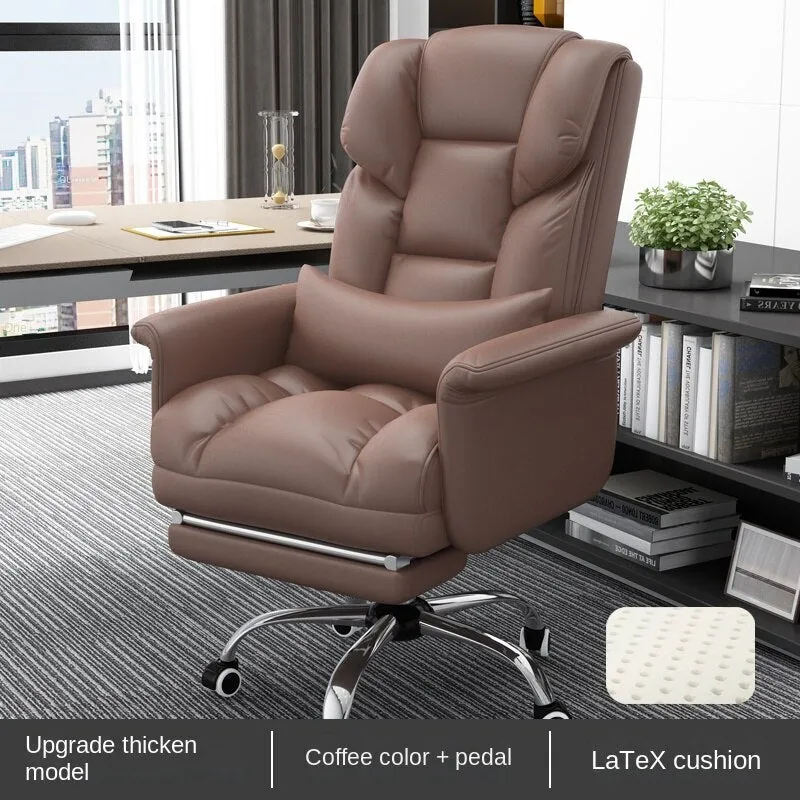 Massage Leather Swivel Office Chair