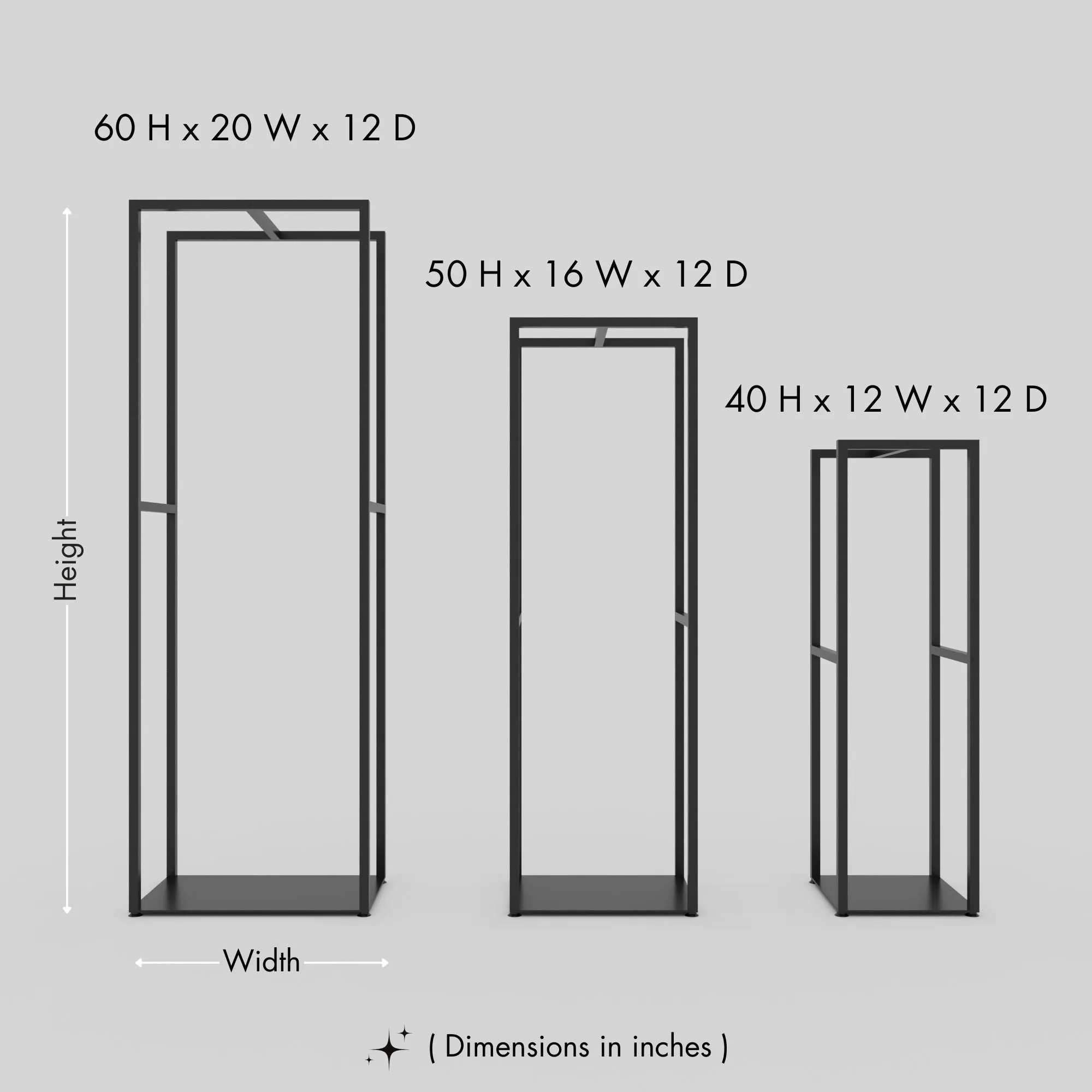 Modern Metal Log Holder