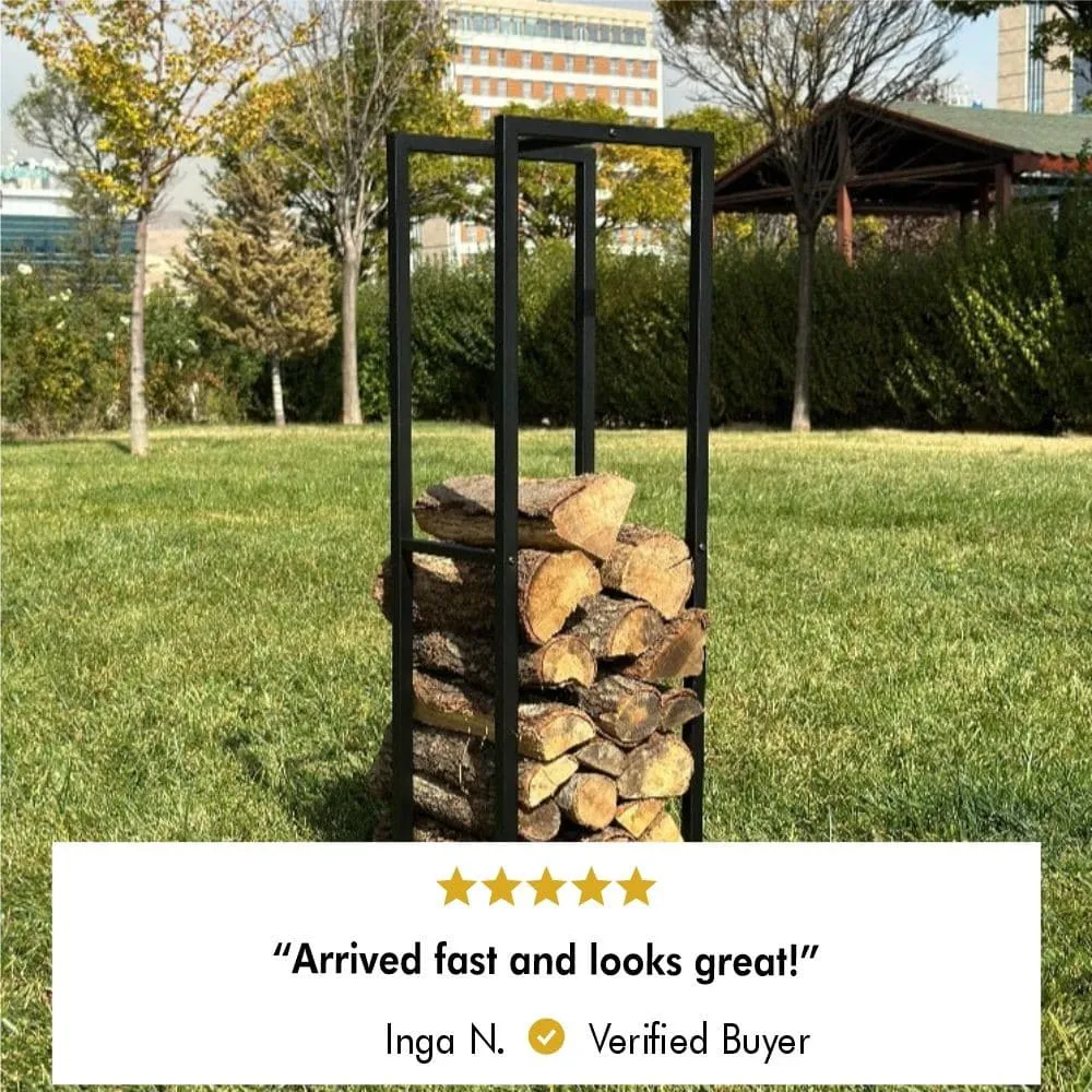 Modern Metal Log Holder