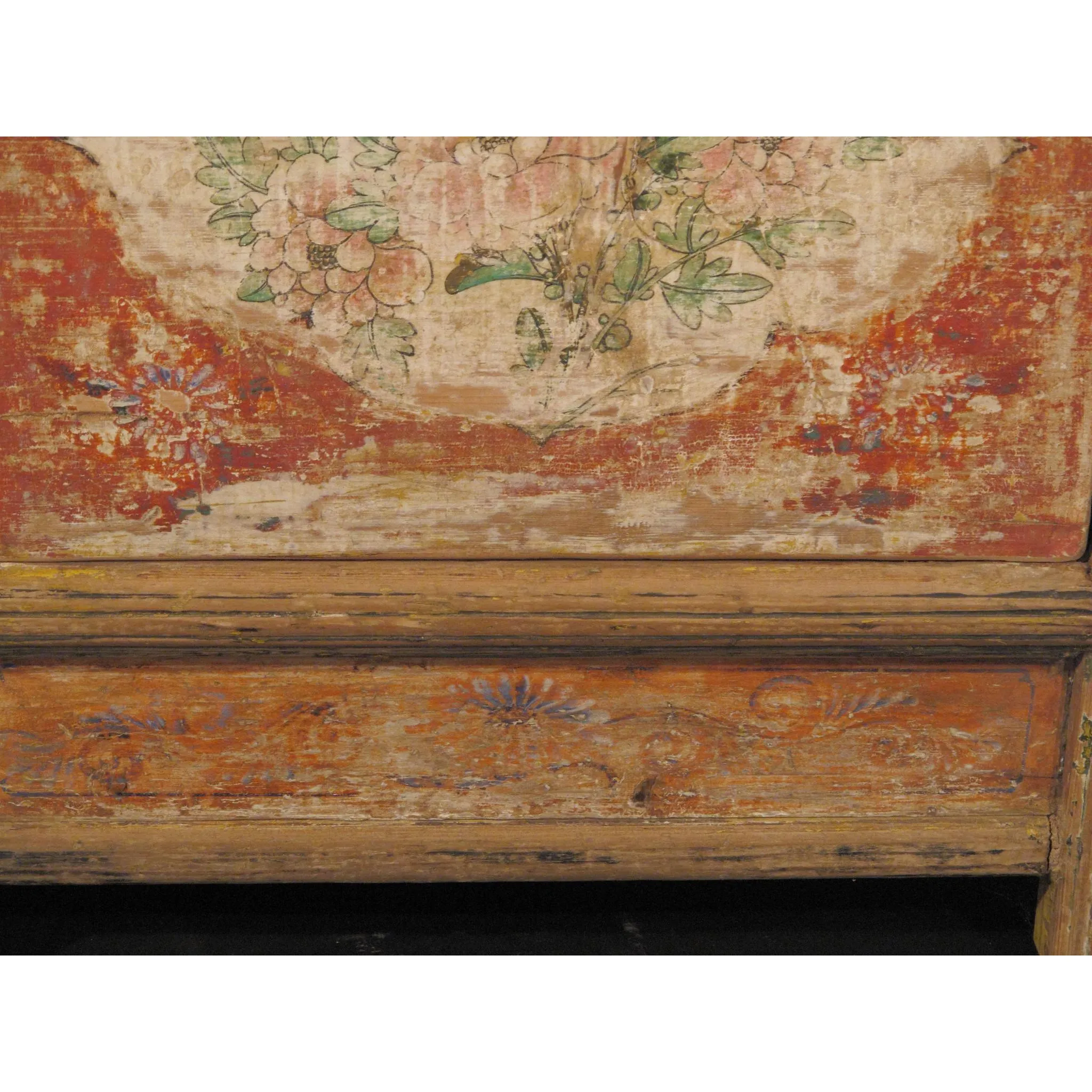 Mongolian 2 Drawer Elm Sideboard - 19thC