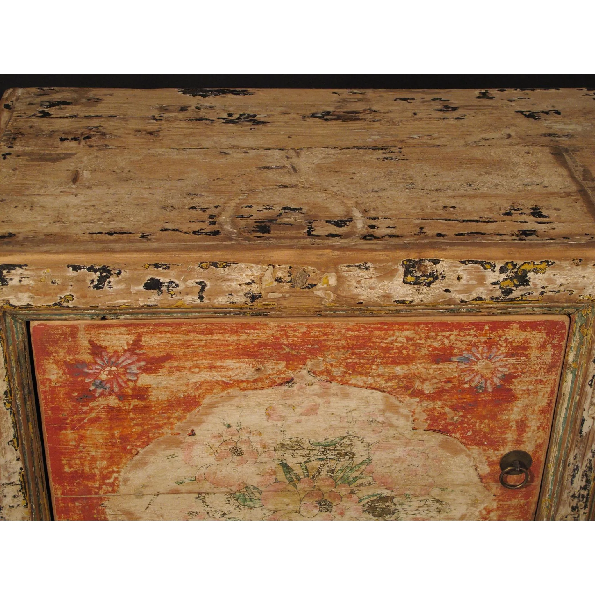 Mongolian 2 Drawer Elm Sideboard - 19thC