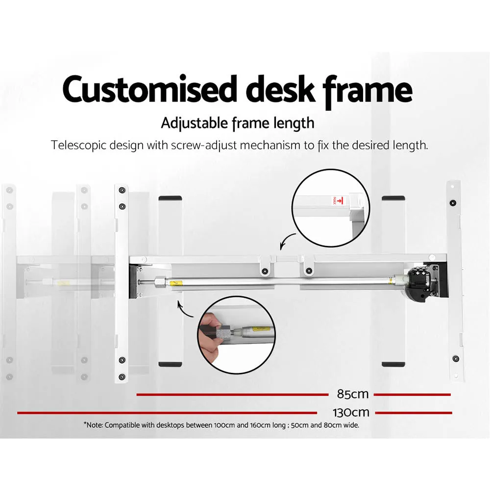 Motorised Height-Adjustable Sit Stand Desk, 120CM - Artiss