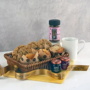 Muffins Cookies and Coffee Gift Basket