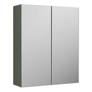 Nuie Parade 600 mm Wall Mounted Mirror Cabinet in Green