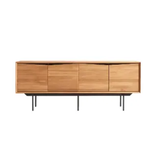 Oak Sideboard Cabinet | Natural 185x45x72cm