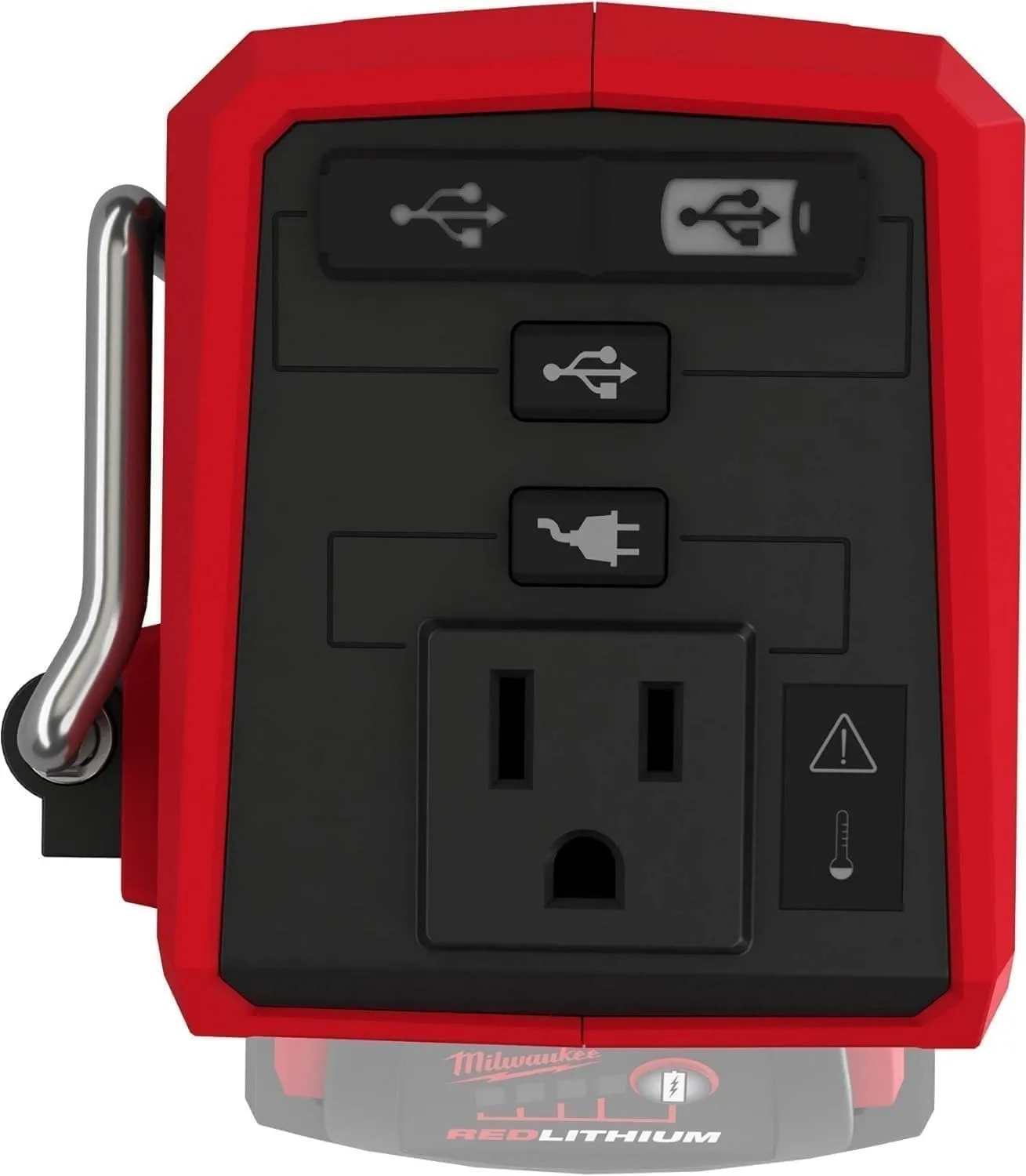 Open Box -  Milwaukee M18 18-Volt Lithium-Ion 175-Watt Powered Compact Inverter for M18 Batteries (Tool-Only)