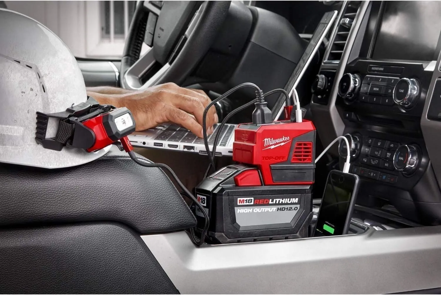 Open Box -  Milwaukee M18 18-Volt Lithium-Ion 175-Watt Powered Compact Inverter for M18 Batteries (Tool-Only)