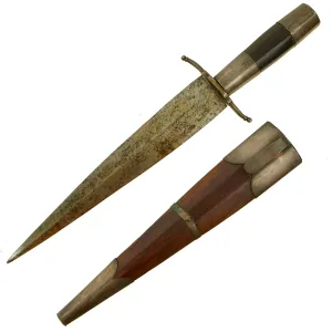 Original Spanish / Philippines Spanish-American War Era Punal Dagger With Scabbard