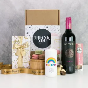 Personalised Rainbow Candle Thank You Hamper