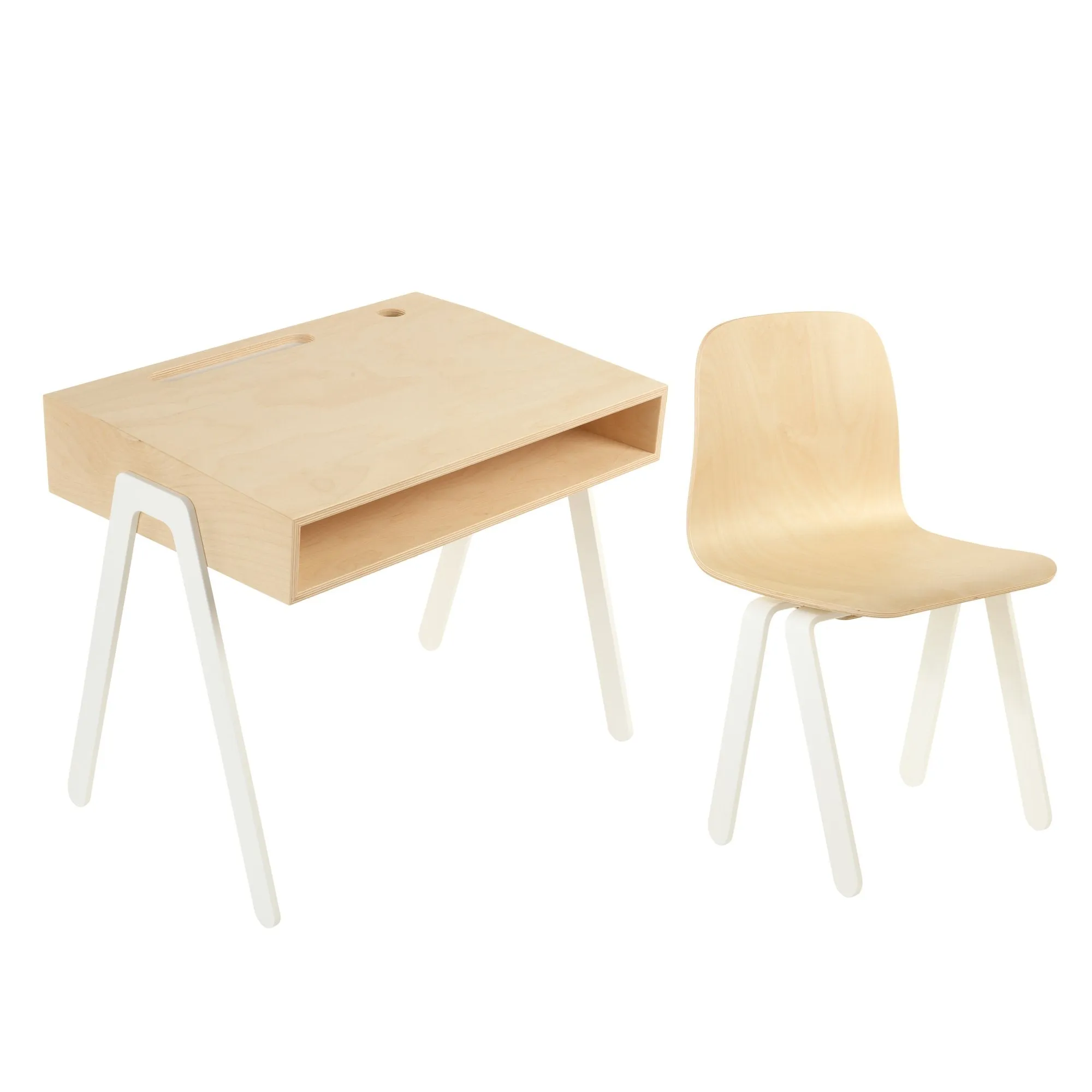 Sample Sale - Kids Desk and Chair Set - White