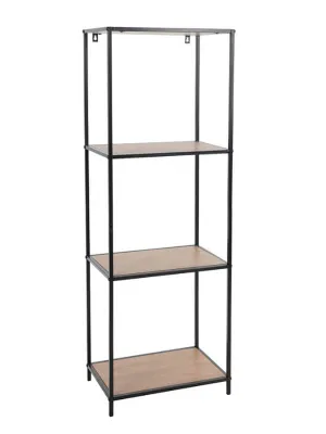 Standing Wall Rack Bookshelf with 4 Shelves