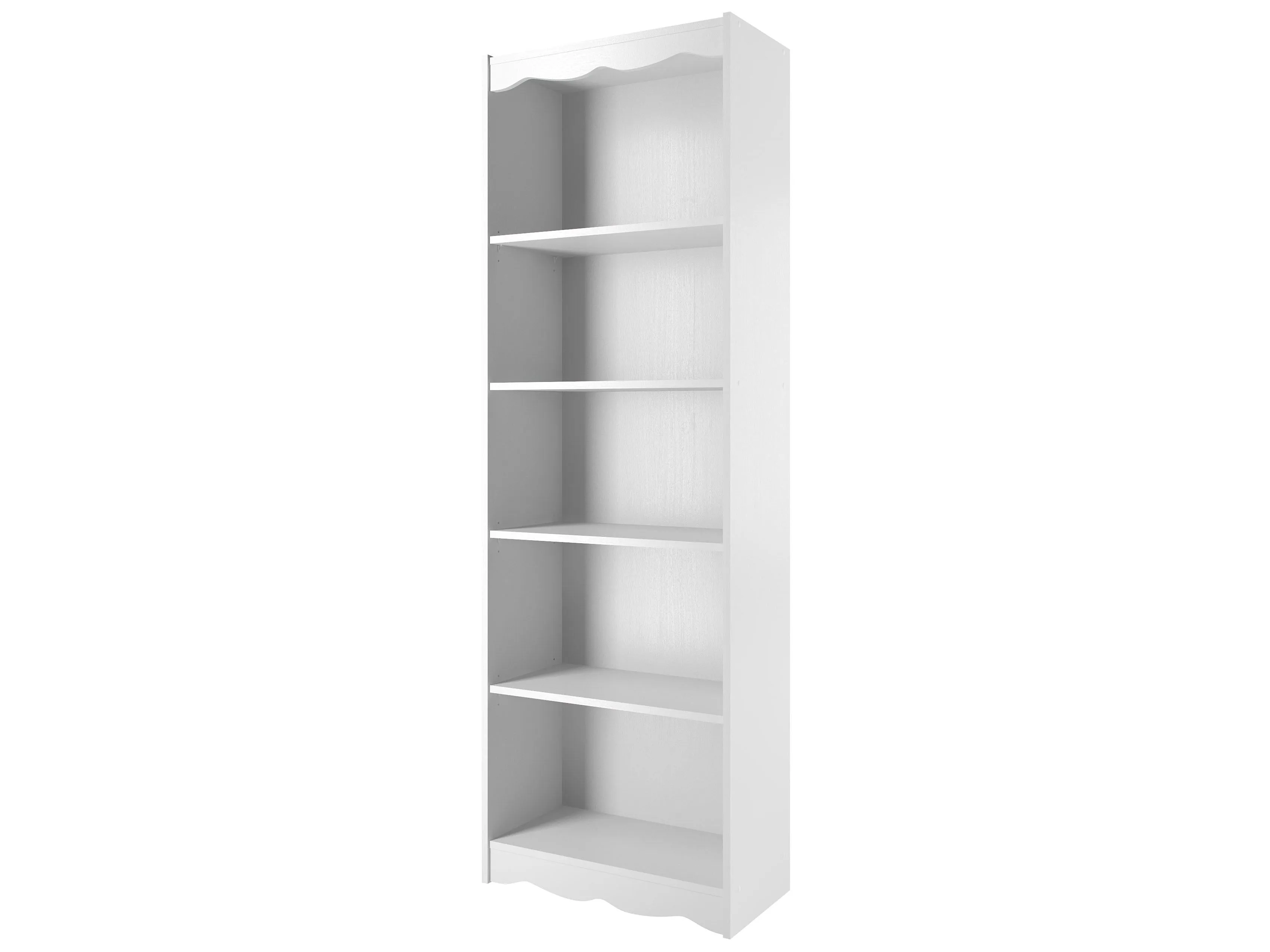 Tall Bookcase in White, 72"