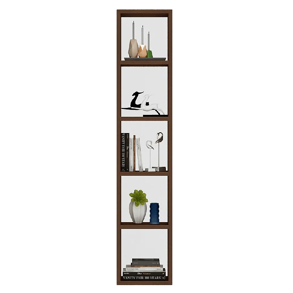 Triton Neo Study Room Bookshelf, Wall Shelf for Kids Toys Storage Organizer, Acacia Walnut