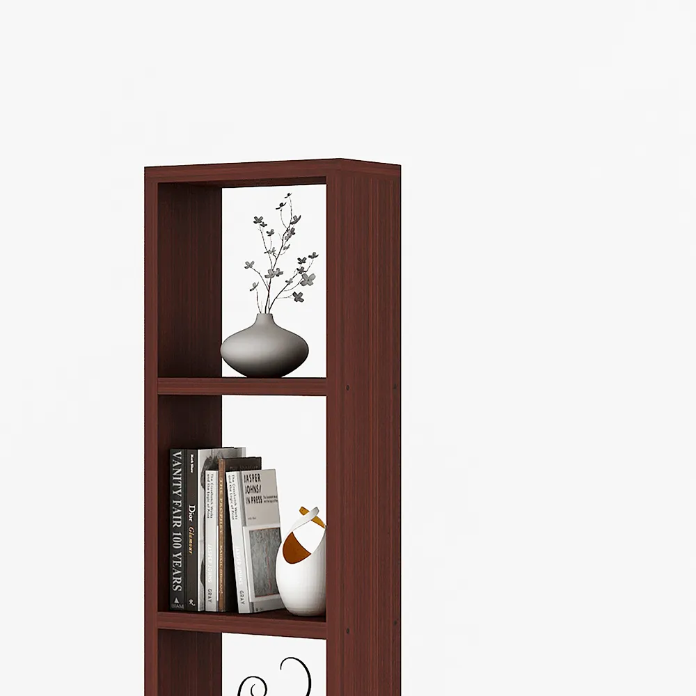 Triton Neo Study Room Bookshelf, Wall Shelfs for Kids Toys Storage Organiser, Mahogany