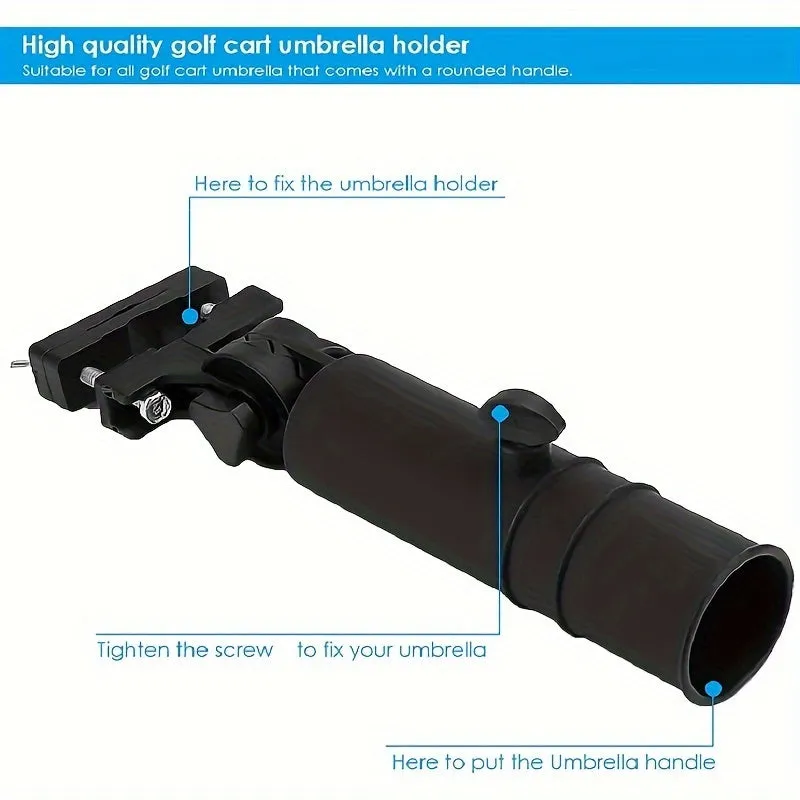 Ultimate Protection Adjustable Golf Cart Umbrella Holder