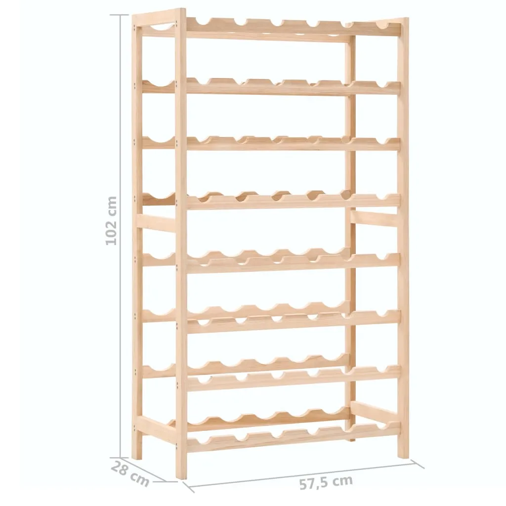 vidaXL Wine Rack Cedar Wood 57,5x28x102 cm