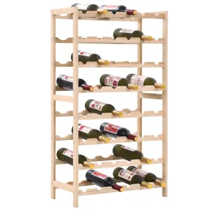 vidaXL Wine Rack Cedar Wood 57,5x28x102 cm