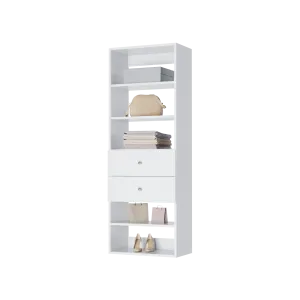 Vista 2 Drawer Shelf Tower