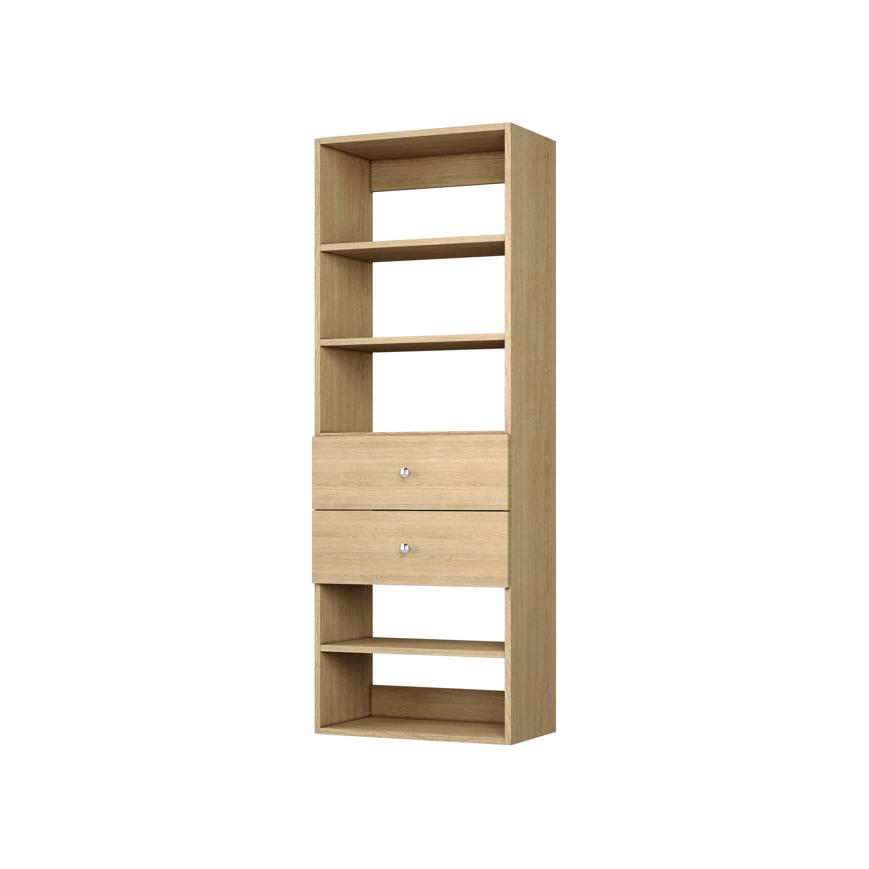 Vista 2 Drawer Shelf Tower