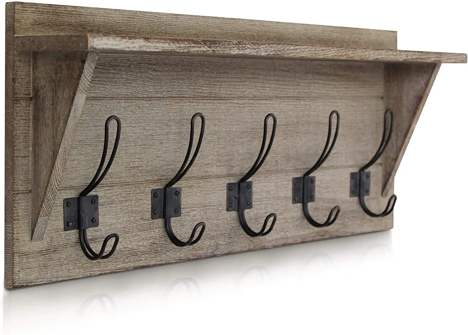 Wall Mounted Coat Rack With Shelf