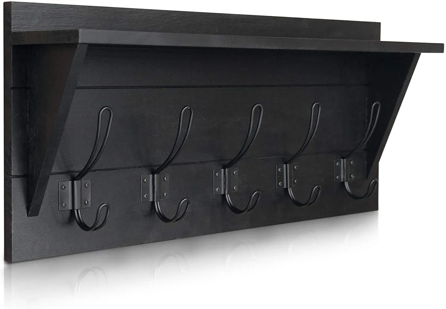 Wall Mounted Coat Rack With Shelf