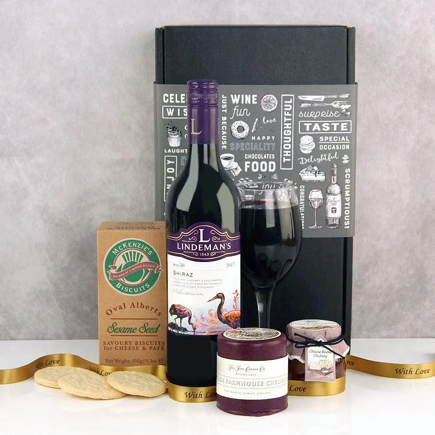 Wine Cheese and Biscuits Gift