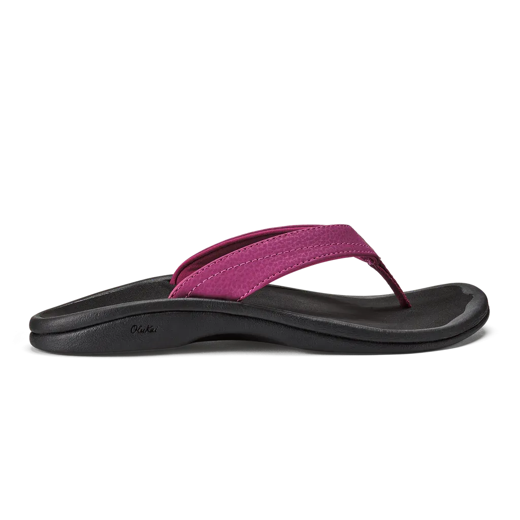 WOMEN'S OLUKAI 'OHANA | ORCHID FLOWER / BLACK