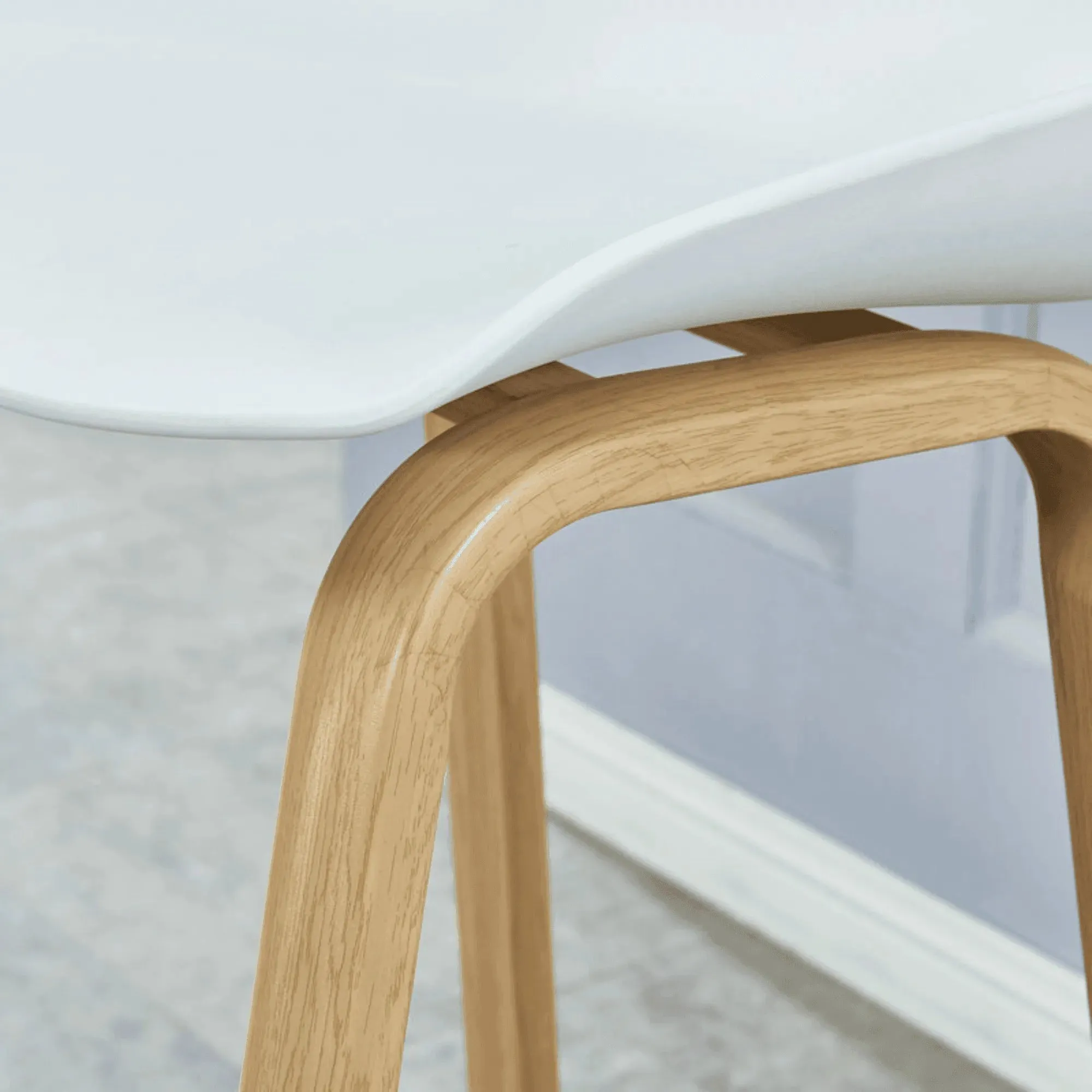 Wooden Twist Opava Design Bar Stool with Bamboo Seat Stylish and Eco-Friendly Cafe, Studio, and Home Bar Stool