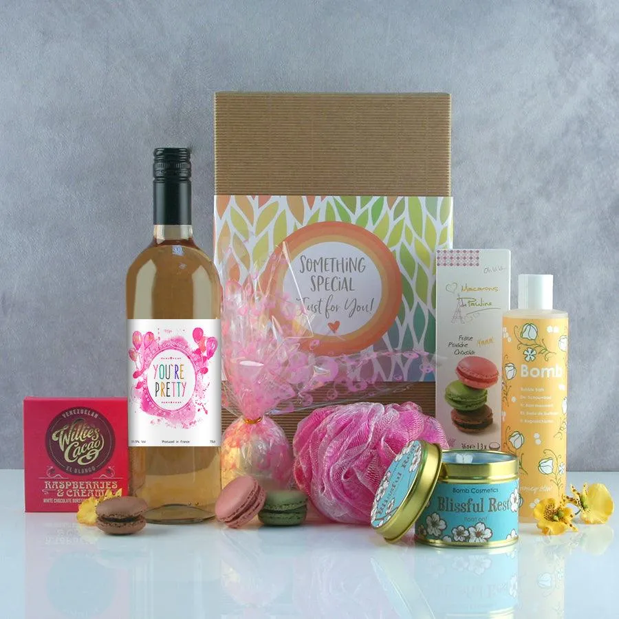 You're Pretty Wine and Chocolate Pamper Hamper